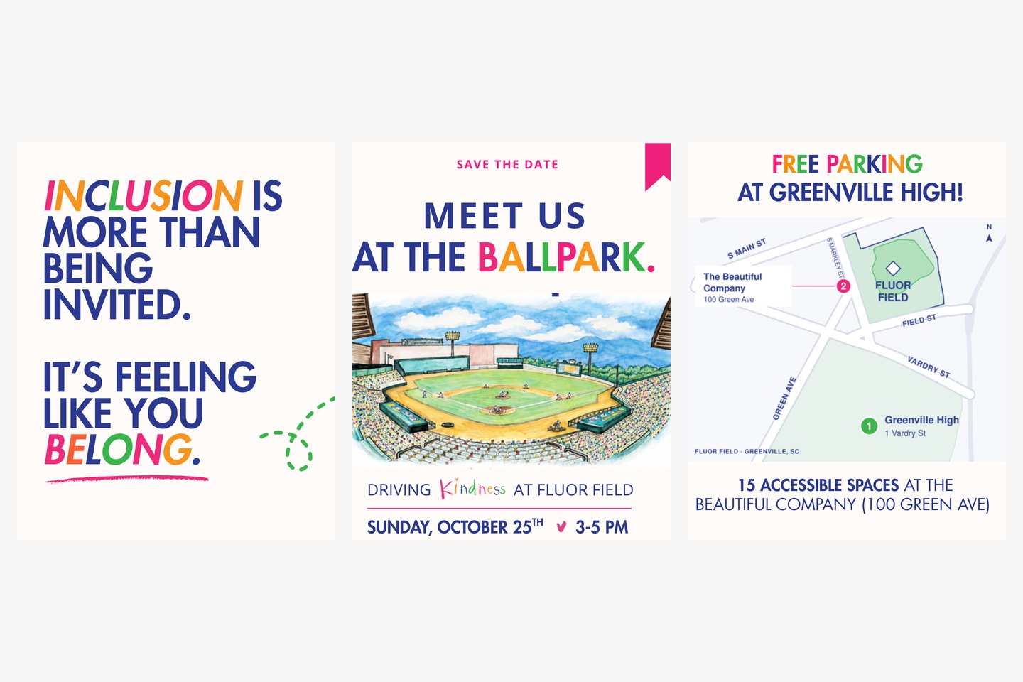 Three social posts made for KIND of the Upstate
